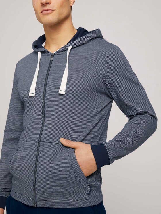 strukturierte Jersey-Jacke - Männer - Dark Blue strukturierte Jersey-Jacke - Männer - Dark Blue - 9 - TOM TAILOR