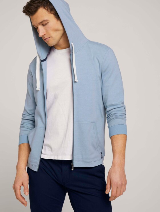 strukturierte Jersey-Jacke - Männer - Yonder Blue strukturierte Jersey-Jacke - Männer - Yonder Blue - 5 - TOM TAILOR
