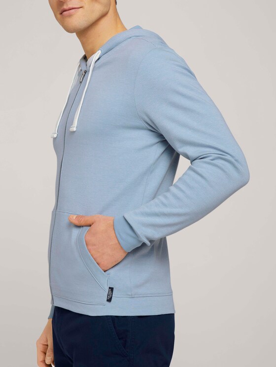 strukturierte Jersey-Jacke - Männer - Yonder Blue strukturierte Jersey-Jacke - Männer - Yonder Blue - 9 - TOM TAILOR