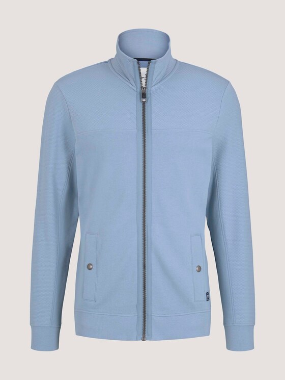 Sweatjacke mit Stehkragen - Männer - Yonder Blue Sweatjacke mit Stehkragen - Männer - Yonder Blue - 7 - TOM TAILOR