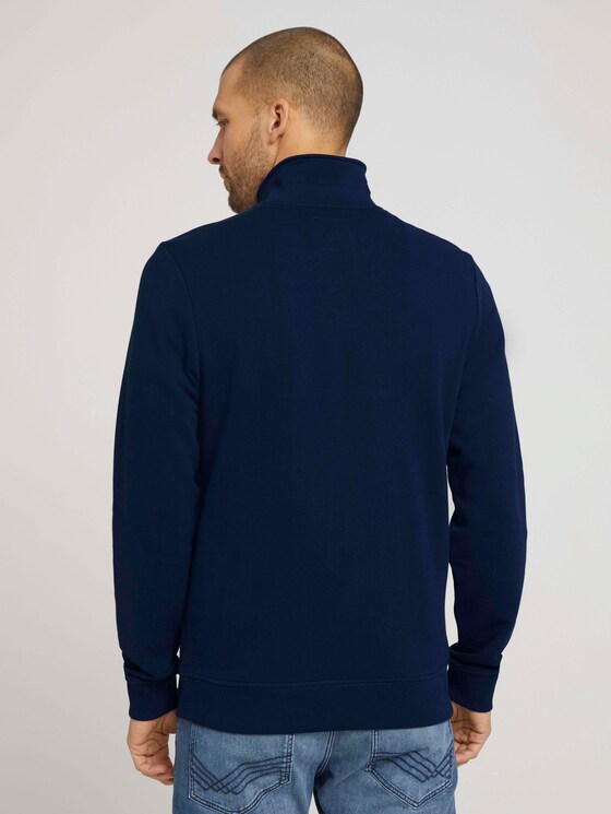 Sweatshirt mit Troyer-Kragen - Männer - Dark Blue Sweatshirt mit Troyer-Kragen - Männer - Dark Blue - 2 - TOM TAILOR
