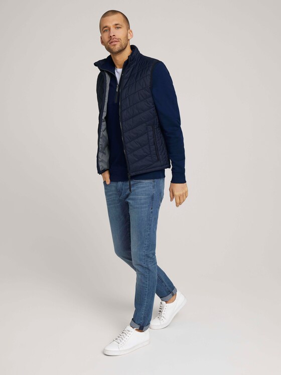 Sweatshirt mit Troyer-Kragen - Männer - Dark Blue Sweatshirt mit Troyer-Kragen - Männer - Dark Blue - 3 - TOM TAILOR