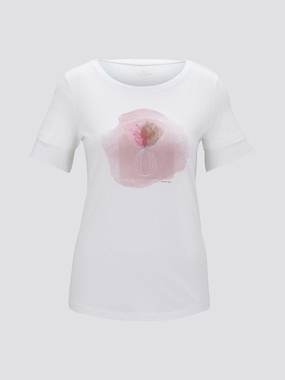 T-Shirt mit Print - Frauen - Whisper White T-Shirt mit Print - Frauen - Whisper White - 7 - TOM TAILOR