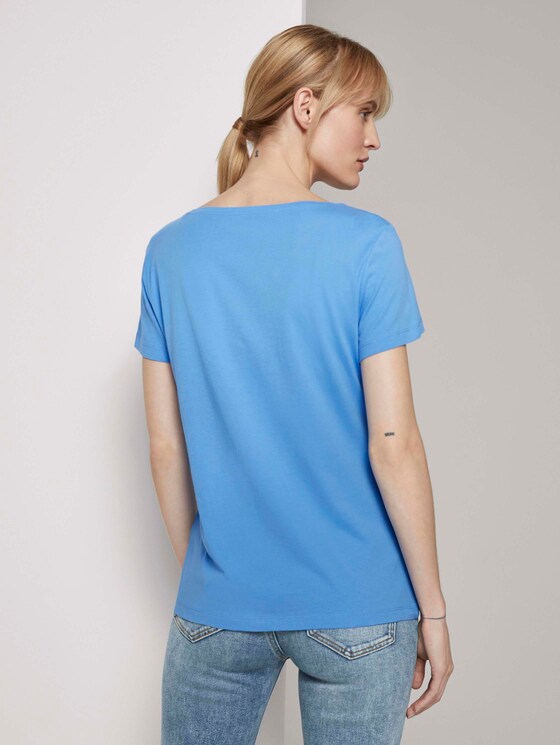 T-Shirt mit Print - Frauen - sea blue T-Shirt mit Print - Frauen - sea blue - 2 - TOM TAILOR