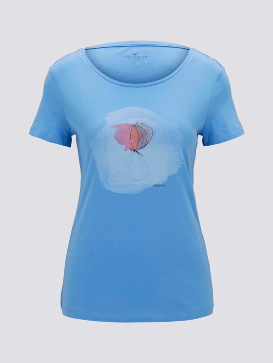 T-Shirt mit Print - Frauen - sea blue T-Shirt mit Print - Frauen - sea blue - 7 - TOM TAILOR