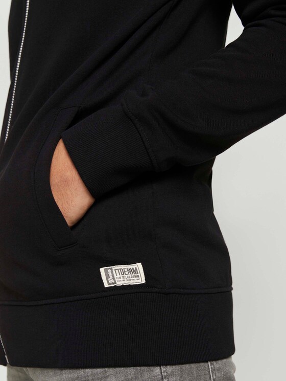 Basic Bomber Sweatjacke - Männer - Black Basic Bomber Sweatjacke - Männer - Black - 10 - TOM TAILOR Denim