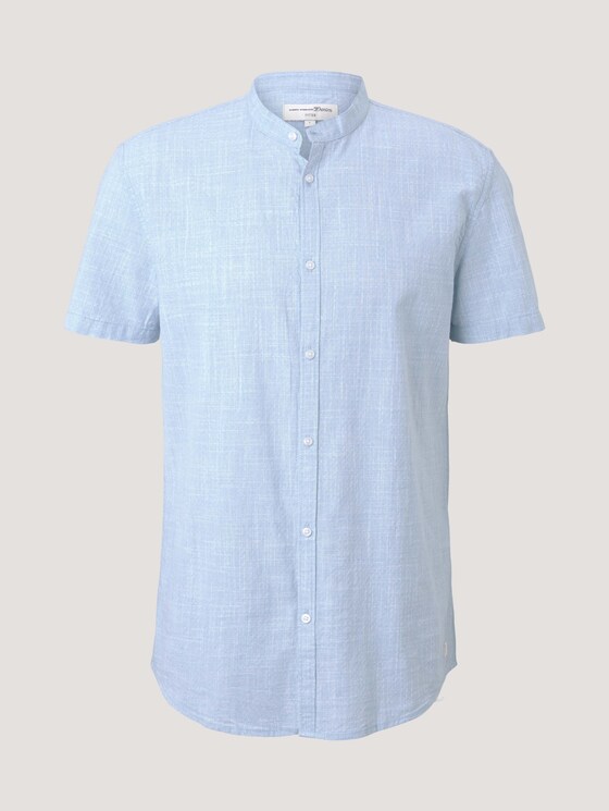 strukturiertes Hemd - Männer - light blue white fil a fil strukturiertes Hemd - Männer - light blue white fil a fil - 7 - TOM TAILOR Denim