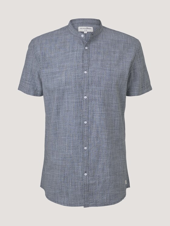 strukturiertes Hemd - Männer - navy white fil a fil strukturiertes Hemd - Männer - navy white fil a fil - 7 - TOM TAILOR Denim