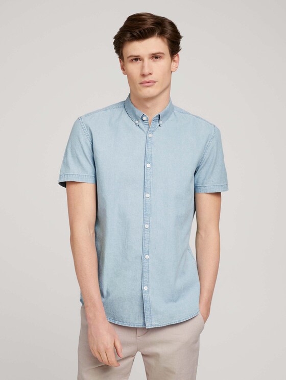 Jeanshemd - Männer - light indigo blue chambray Jeanshemd - Männer - light indigo blue chambray - 1 - TOM TAILOR Denim