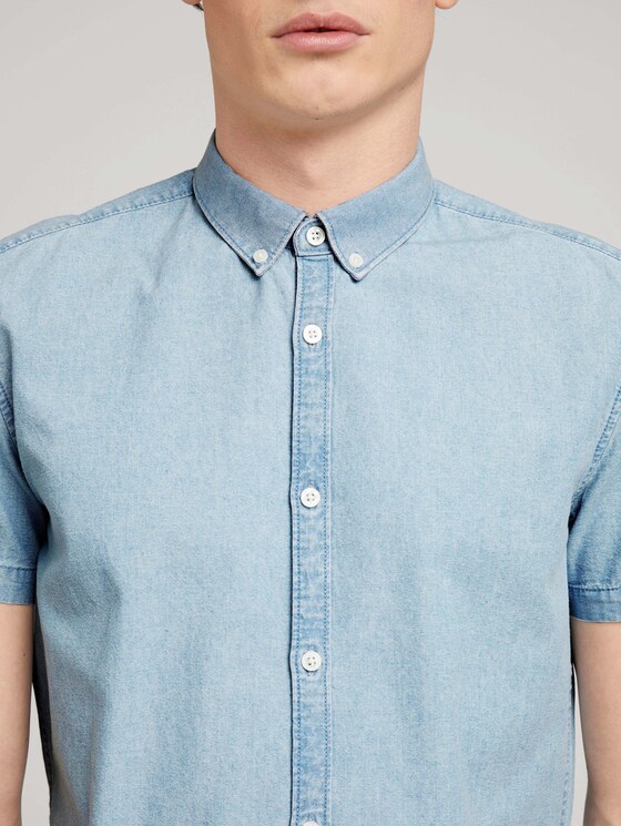 Jeanshemd - Männer - light indigo blue chambray Jeanshemd - Männer - light indigo blue chambray - 9 - TOM TAILOR Denim