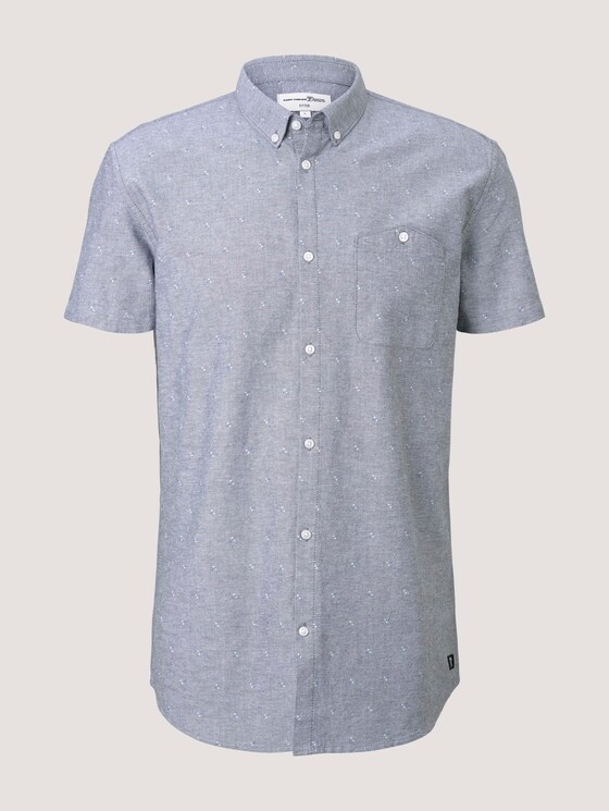 gemustertes Hemd - Männer - navy dot triangle print gemustertes Hemd - Männer - navy dot triangle print - 7 - TOM TAILOR Denim