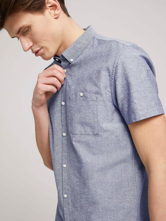 gemustertes Hemd - Männer - navy dot triangle print gemustertes Hemd - Männer - navy dot triangle print - 9 - TOM TAILOR Denim
