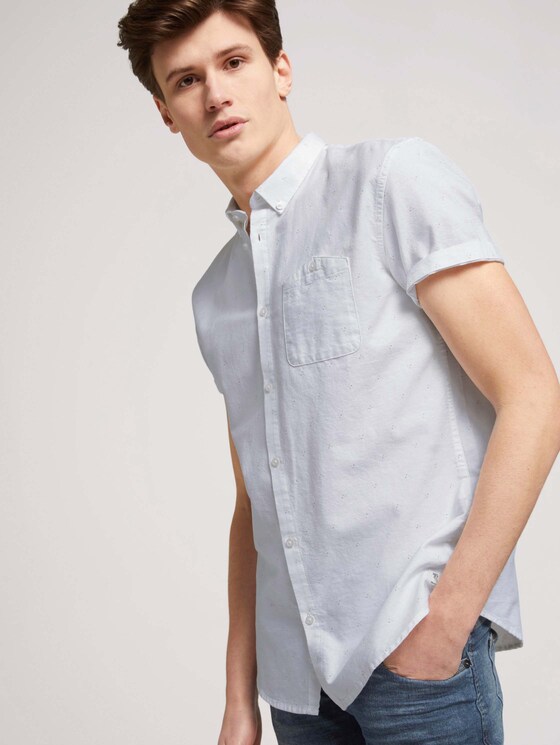 gemustertes Hemd - Männer - white dot triangle print gemustertes Hemd - Männer - white dot triangle print - 5 - TOM TAILOR Denim