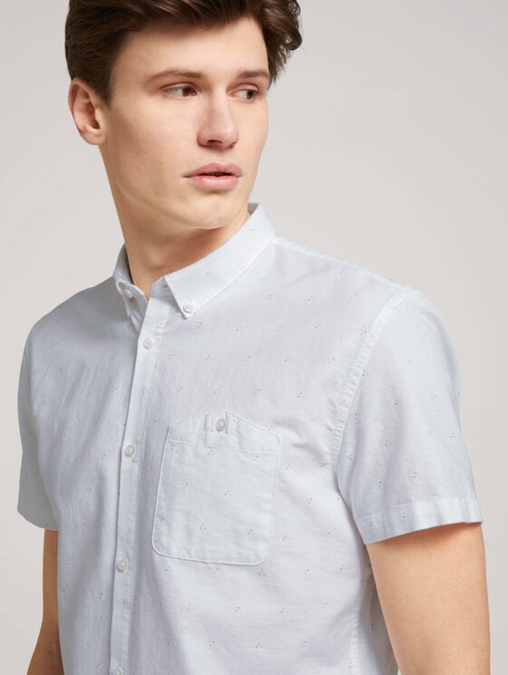 gemustertes Hemd - Männer - white dot triangle print gemustertes Hemd - Männer - white dot triangle print - 9 - TOM TAILOR Denim