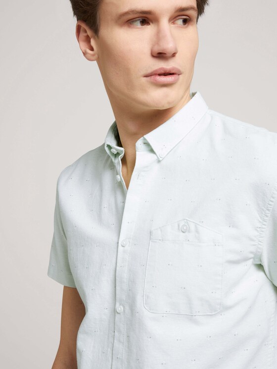 gemustertes Hemd - Männer - mint dot triangle print gemustertes Hemd - Männer - mint dot triangle print - 9 - TOM TAILOR Denim