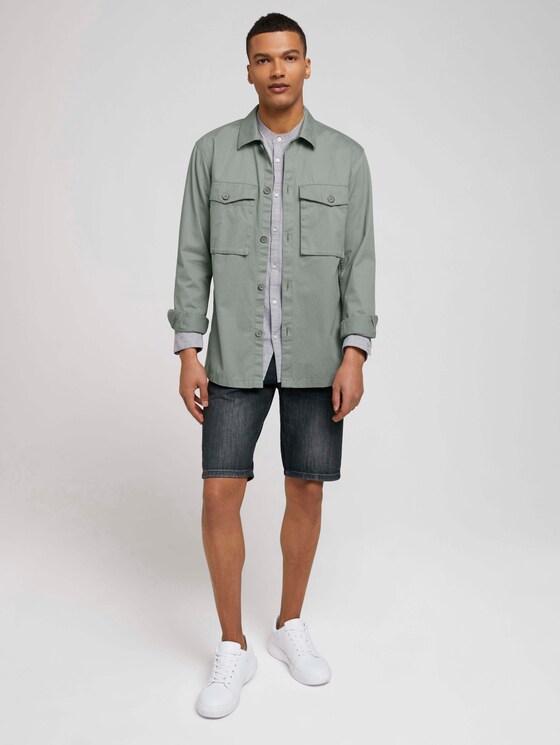 Basic Hemdjacke - Männer - Greyish Shadow Olive Basic Hemdjacke - Männer - Greyish Shadow Olive - 3 - TOM TAILOR Denim