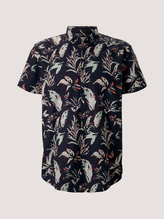 Hemd mit floralem Muster - Männer - navy abstract flower print Hemd mit floralem Muster - Männer - navy abstract flower print - 7 - TOM TAILOR Denim