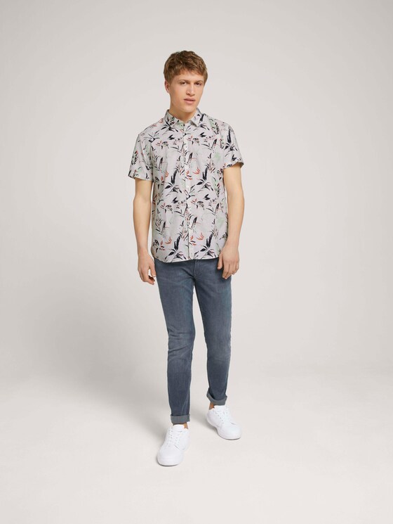 Hemd met bloemenpatroon - Mannen - white abstract flower print Hemd met bloemenpatroon - Mannen - white abstract flower print - 3 - TOM TAILOR Denim