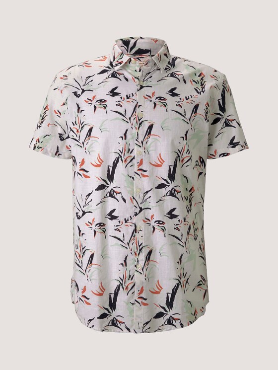 Hemd met bloemenpatroon - Mannen - white abstract flower print Hemd met bloemenpatroon - Mannen - white abstract flower print - 7 - TOM TAILOR Denim