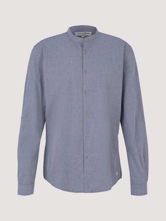 Strukturiertes Hemd - Männer - dark blue x dobby Strukturiertes Hemd - Männer - dark blue x dobby - 7 - TOM TAILOR Denim