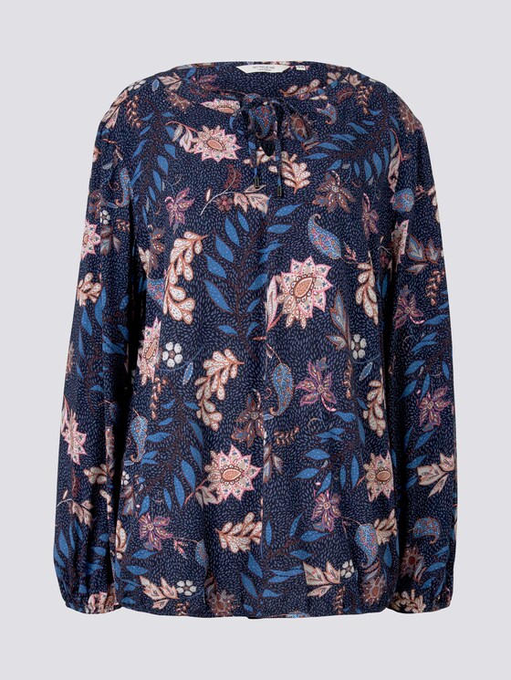 Bluse mit Blumenmuster - Frauen - navy floral design Bluse mit Blumenmuster - Frauen - navy floral design - 7 - My True Me