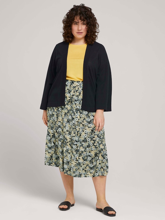 Curvy - Cardigan mit weiten Ärmeln - Frauen - deep black Curvy - Cardigan mit weiten Ärmeln - Frauen - deep black - 5 - My True Me