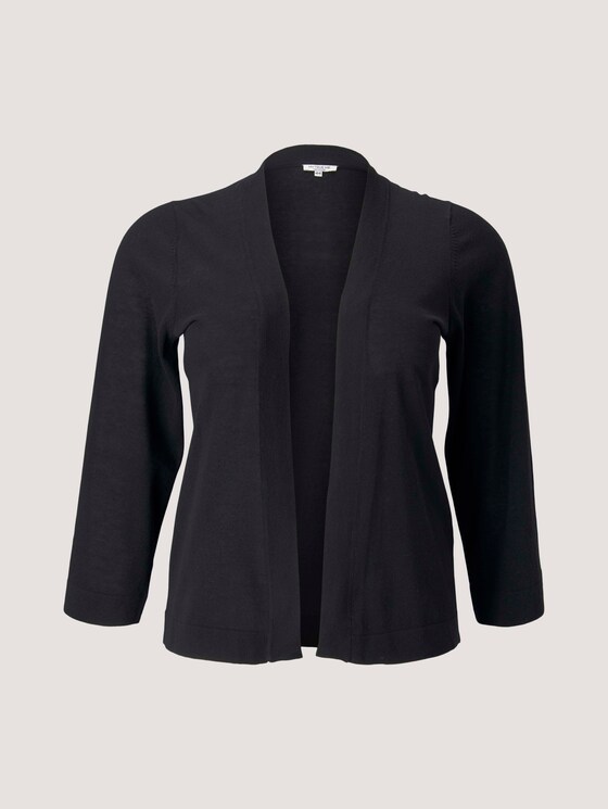Curvy - Cardigan mit weiten Ärmeln - Frauen - deep black Curvy - Cardigan mit weiten Ärmeln - Frauen - deep black - 7 - My True Me
