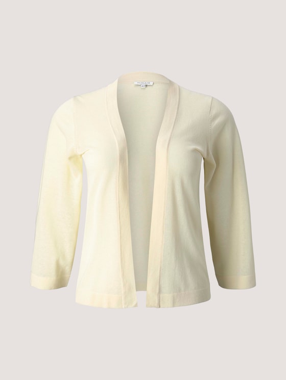 Cardigan mit weiten Ärmeln - Frauen - champagne white Cardigan mit weiten Ärmeln - Frauen - champagne white - 7 - My True Me