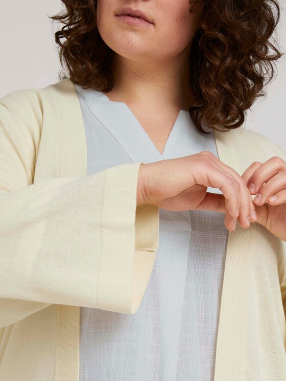 Cardigan mit weiten Ärmeln - Frauen - champagne white Cardigan mit weiten Ärmeln - Frauen - champagne white - 9 - My True Me