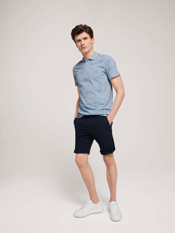 gemustertes Poloshirt - Männer - blue shredded flower print gemustertes Poloshirt - Männer - blue shredded flower print - 3 - TOM TAILOR Denim