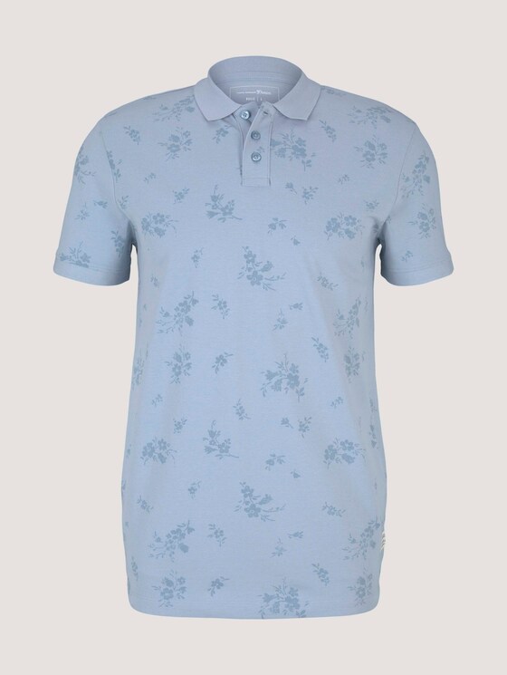 gemustertes Poloshirt - Männer - blue shredded flower print gemustertes Poloshirt - Männer - blue shredded flower print - 7 - TOM TAILOR Denim