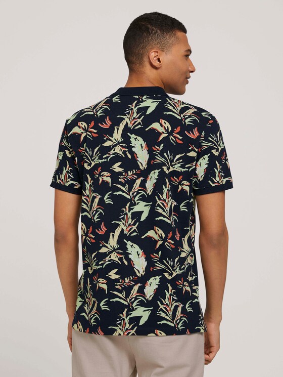 gemustertes Poloshirt - Männer - navy abstract flower print gemustertes Poloshirt - Männer - navy abstract flower print - 2 - TOM TAILOR Denim
