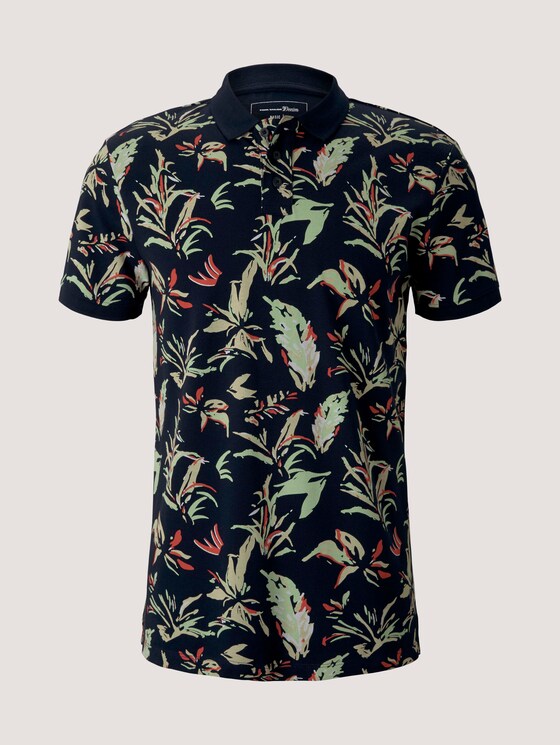 gemustertes Poloshirt - Männer - navy abstract flower print gemustertes Poloshirt - Männer - navy abstract flower print - 7 - TOM TAILOR Denim