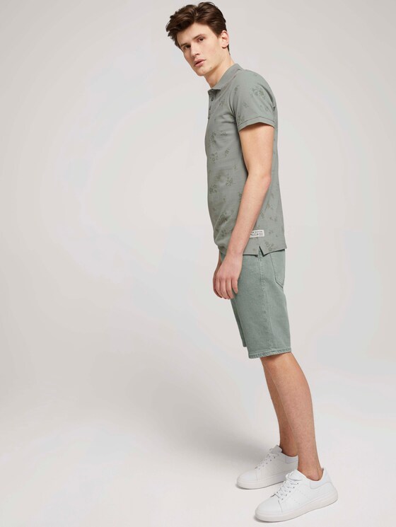 gemustertes Poloshirt - Männer - olive shredded flower print gemustertes Poloshirt - Männer - olive shredded flower print - 3 - TOM TAILOR Denim