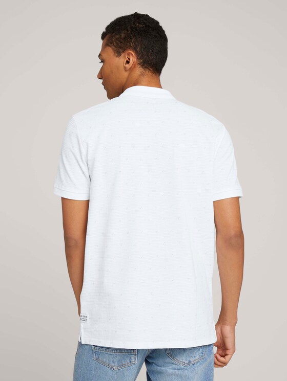 gemustertes Poloshirt - Männer - white dot triangle print gemustertes Poloshirt - Männer - white dot triangle print - 2 - TOM TAILOR Denim