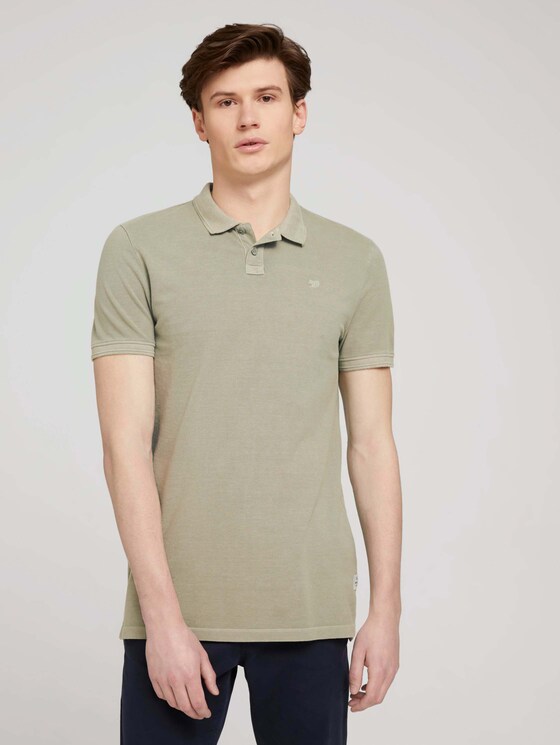 Poloshirt mit Farbverlauf - Männer - Greyish Shadow Olive Poloshirt mit Farbverlauf - Männer - Greyish Shadow Olive - 1 - TOM TAILOR Denim