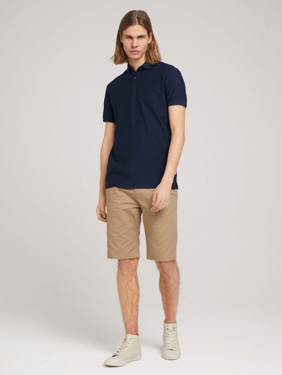 Poloshirt in Melange Optik - Männer - Sky Captain Blue Poloshirt in Melange Optik - Männer - Sky Captain Blue - 3 - TOM TAILOR Denim