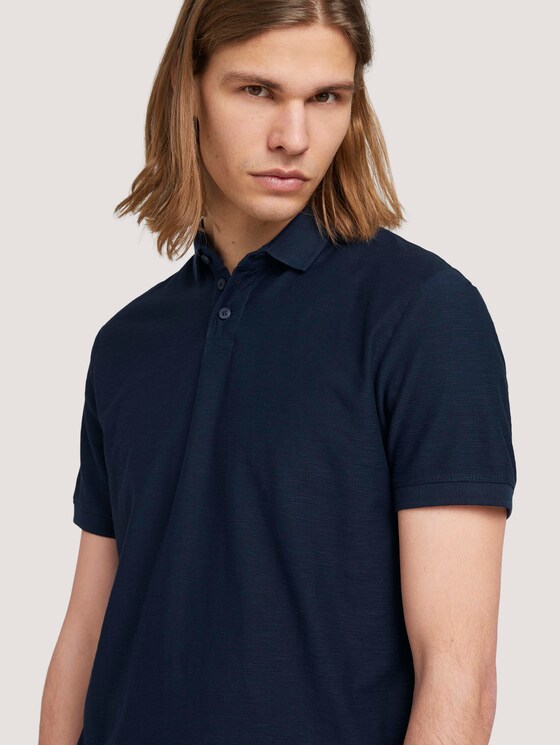 Poloshirt in Melange Optik - Männer - Sky Captain Blue Poloshirt in Melange Optik - Männer - Sky Captain Blue - 9 - TOM TAILOR Denim