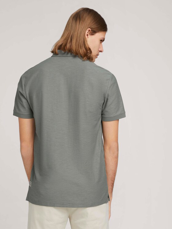 Poloshirt in Melange Optik - Männer - Greyish Shadow Olive Poloshirt in Melange Optik - Männer - Greyish Shadow Olive - 2 - TOM TAILOR Denim