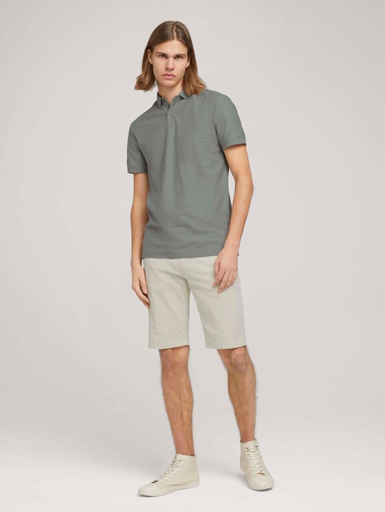 Poloshirt in Melange Optik - Männer - Greyish Shadow Olive Poloshirt in Melange Optik - Männer - Greyish Shadow Olive - 3 - TOM TAILOR Denim