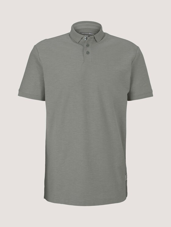 Poloshirt in Melange Optik - Männer - Greyish Shadow Olive Poloshirt in Melange Optik - Männer - Greyish Shadow Olive - 7 - TOM TAILOR Denim