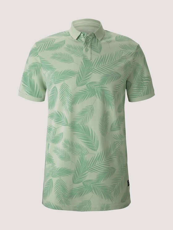 Gemustertes Poloshirt - Männer - mint palm leaves print Gemustertes Poloshirt - Männer - mint palm leaves print - 7 - TOM TAILOR Denim