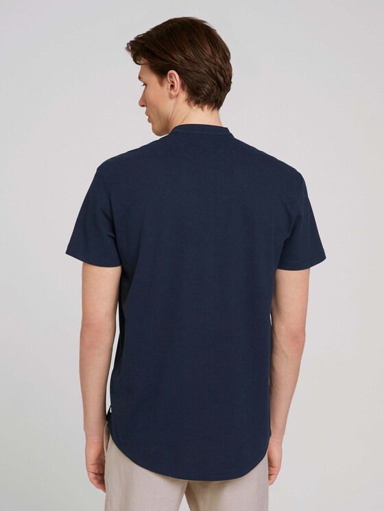 Kurzarmhemd mit Stehkragen - Männer - Sky Captain Blue Kurzarmhemd mit Stehkragen - Männer - Sky Captain Blue - 2 - TOM TAILOR Denim