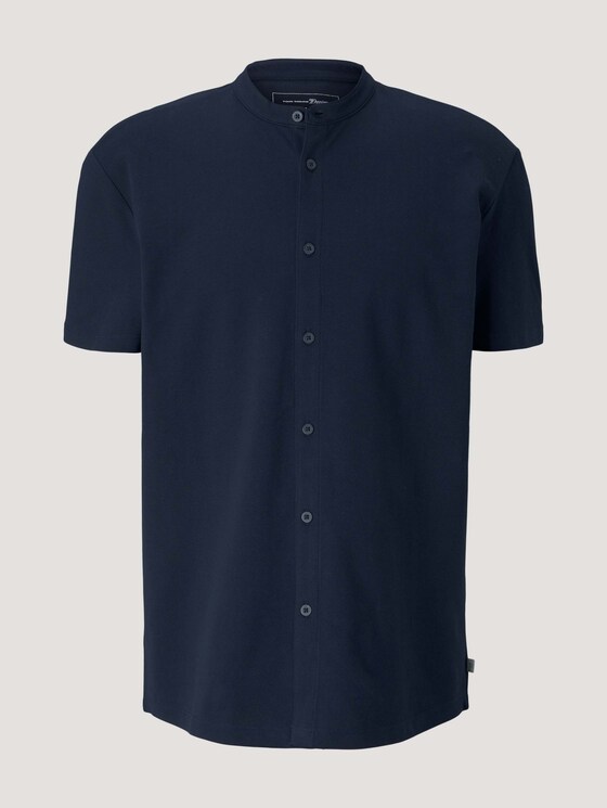 Kurzarmhemd mit Stehkragen - Männer - Sky Captain Blue Kurzarmhemd mit Stehkragen - Männer - Sky Captain Blue - 7 - TOM TAILOR Denim
