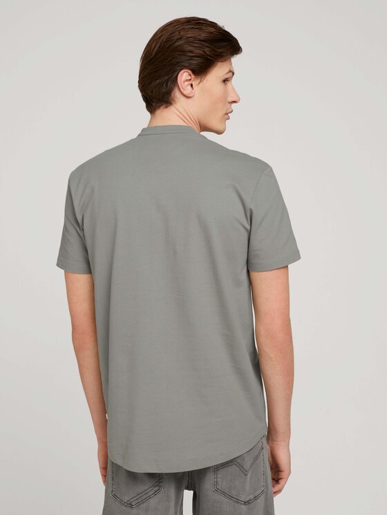 Kurzarmhemd mit Stehkragen - Männer - Greyish Shadow Olive Kurzarmhemd mit Stehkragen - Männer - Greyish Shadow Olive - 2 - TOM TAILOR Denim