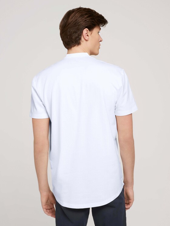 Kurzarmhemd mit Stehkragen - Männer - White Kurzarmhemd mit Stehkragen - Männer - White - 2 - TOM TAILOR Denim