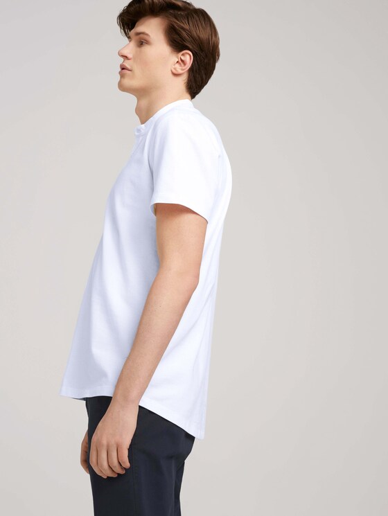 Kurzarmhemd mit Stehkragen - Männer - White Kurzarmhemd mit Stehkragen - Männer - White - 5 - TOM TAILOR Denim
