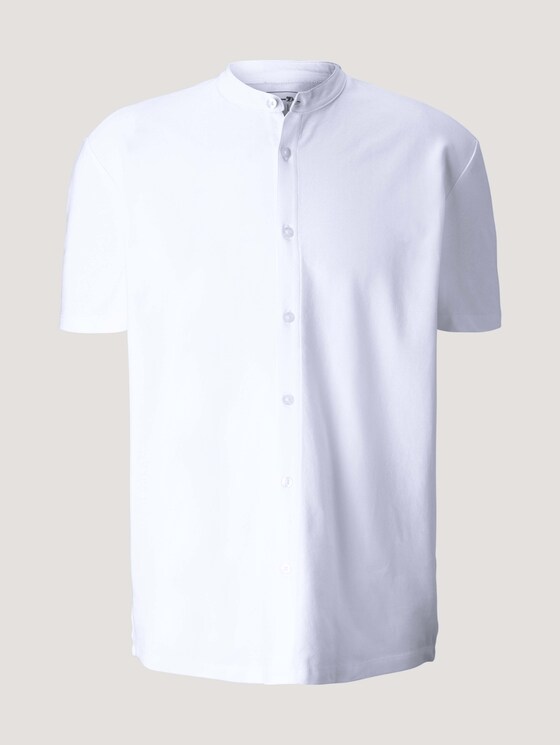 Kurzarmhemd mit Stehkragen - Männer - White Kurzarmhemd mit Stehkragen - Männer - White - 7 - TOM TAILOR Denim