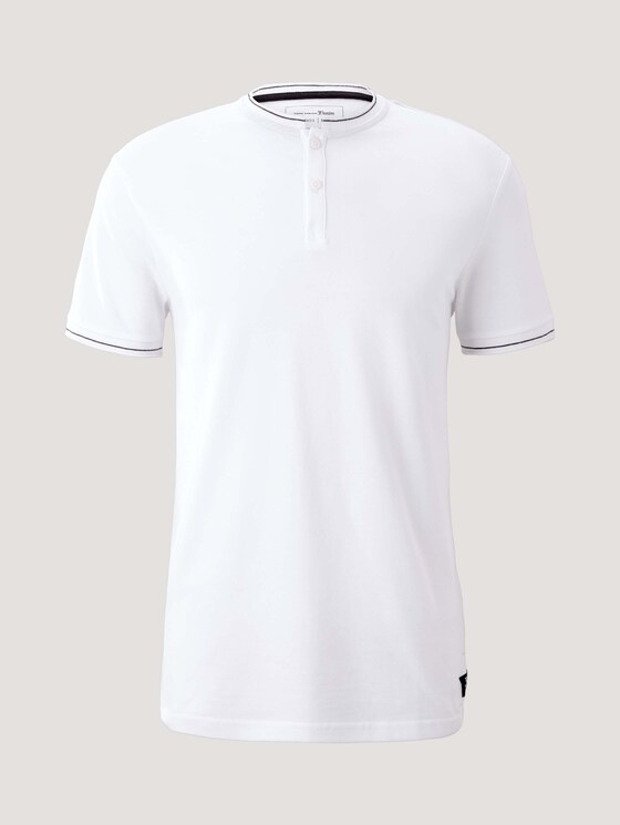 Poloshirt mit Strehkragen - Männer - White Poloshirt mit Strehkragen - Männer - White - 7 - TOM TAILOR Denim