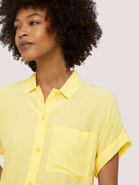 kurzärmlige Hemdbluse - Frauen - mellow yellow kurzärmlige Hemdbluse - Frauen - mellow yellow - 9 - Mine to five